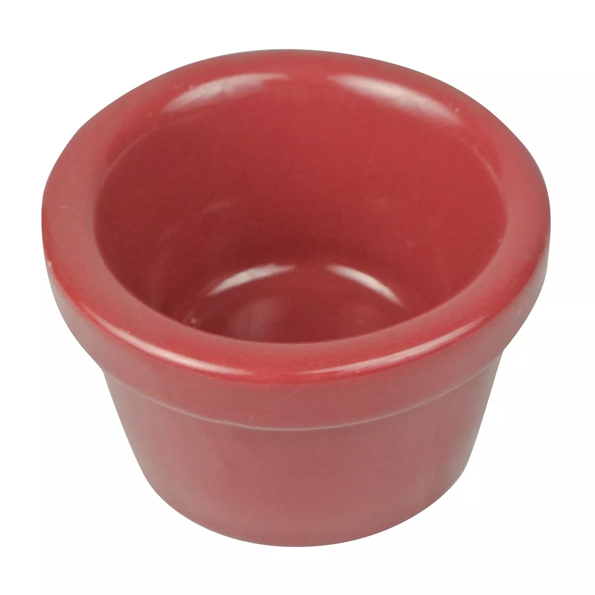 1.75 Oz Burgundy Ceramic Ramekin