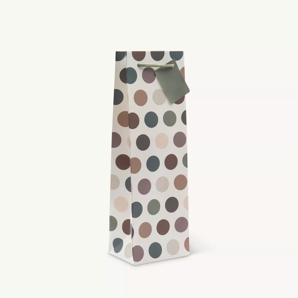 1 bottle autumnal dot gift bag