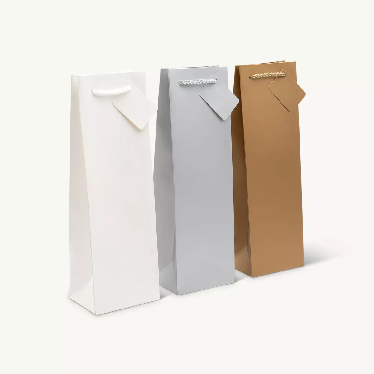 1 Bottle laminated gift bag|Gold&Silver