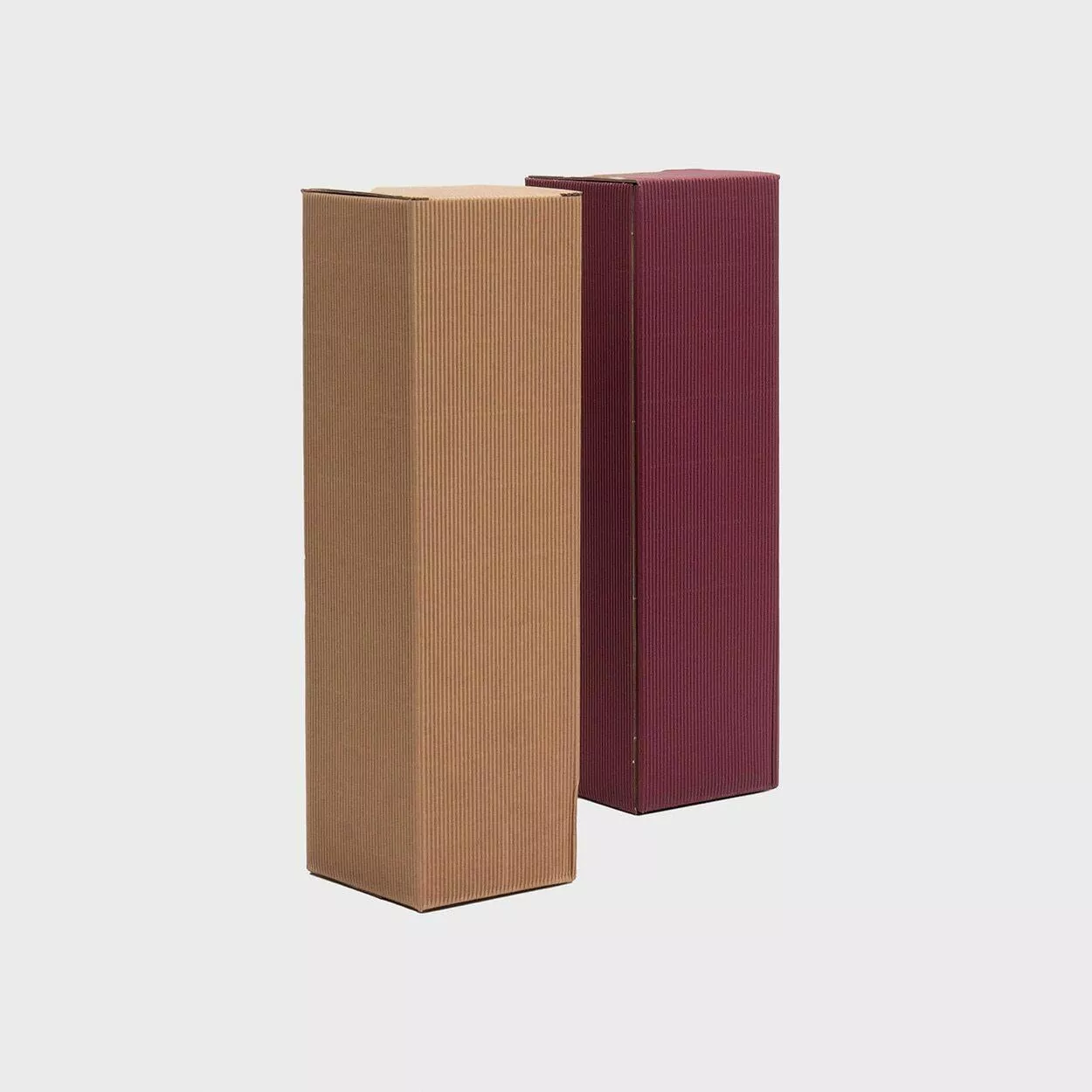 1 Bottle top opening fluted card Bottle box