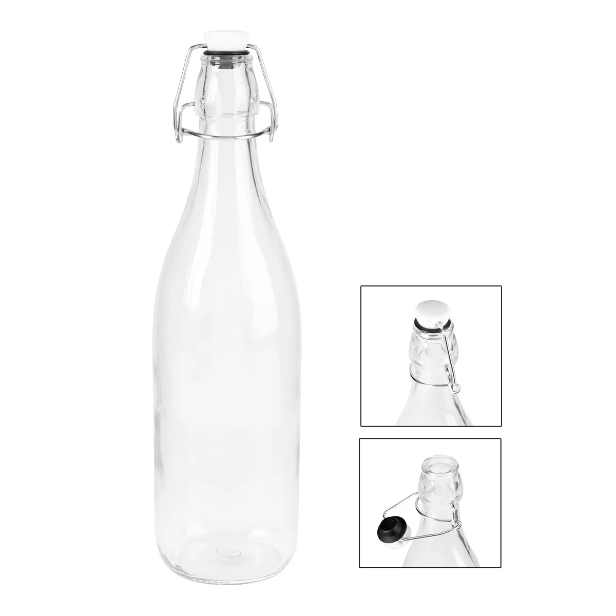 1 Liter Swing Top Glass Bottle