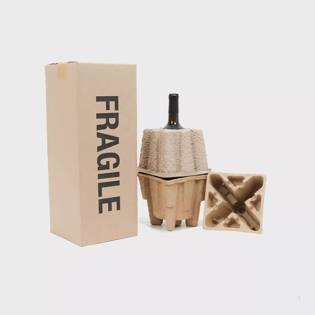 1 magnum bottle Pulpsafe shipping box