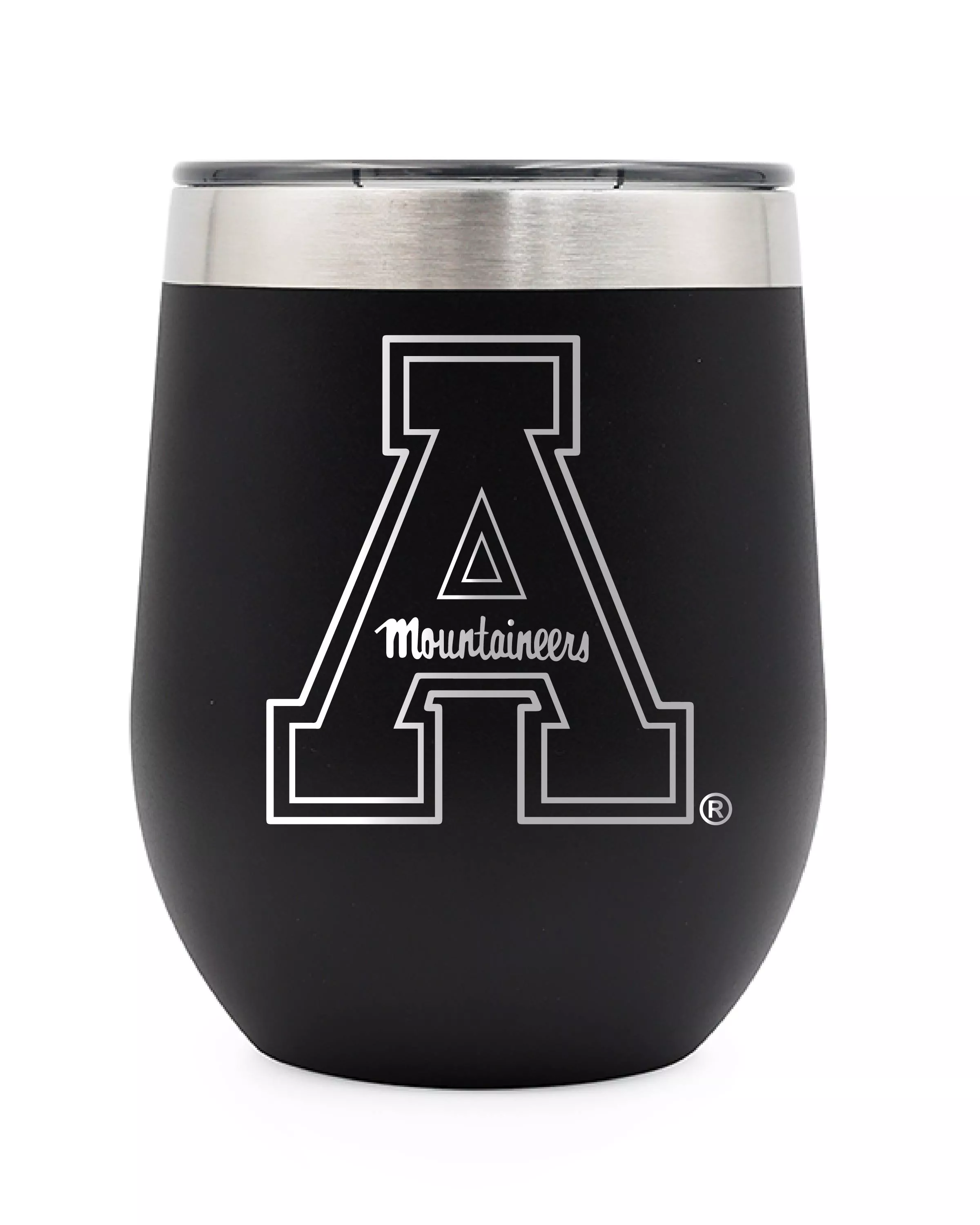 10 oz Wine Tumbler - Block A - Black