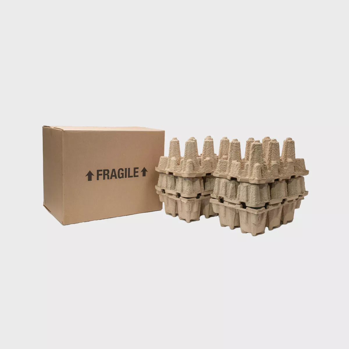 12 Bottle Pulpsafe Reinforced Shipping Box
