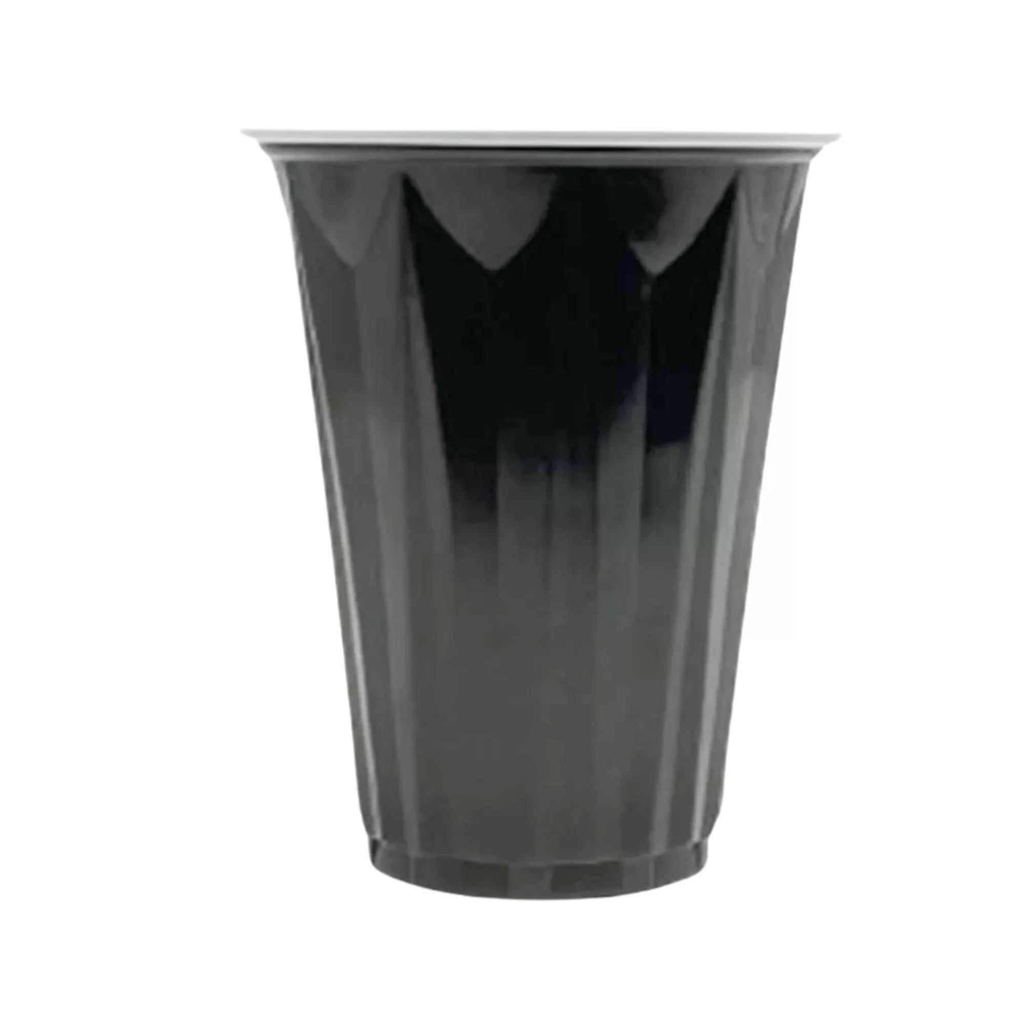 12oz Black Plastic Beverage Cup