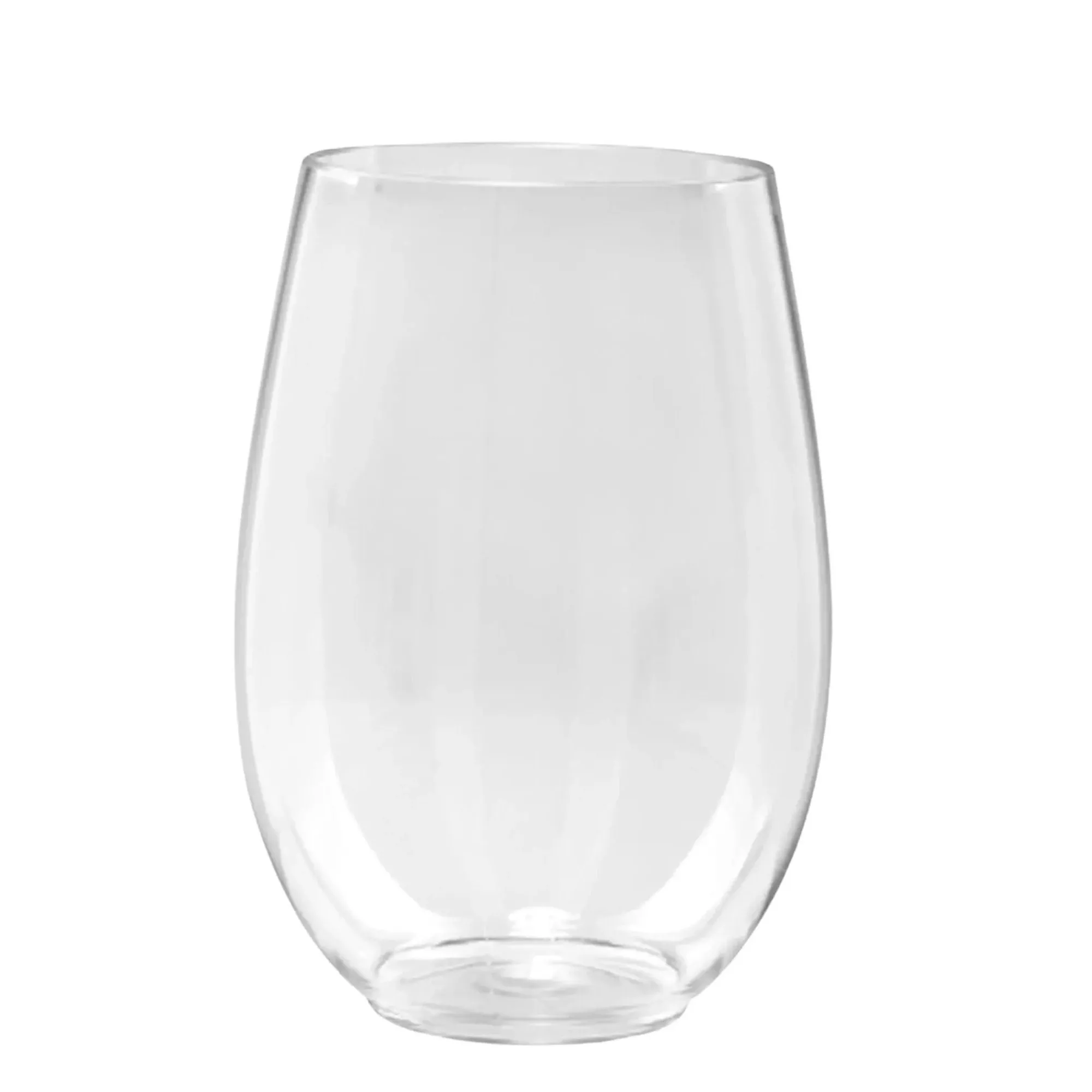 12oz Stemless Clear Wine Glasses Tumbler Disposable Plastic