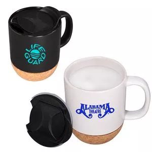 14 Oz. Ceramic Mug w/Cork Base