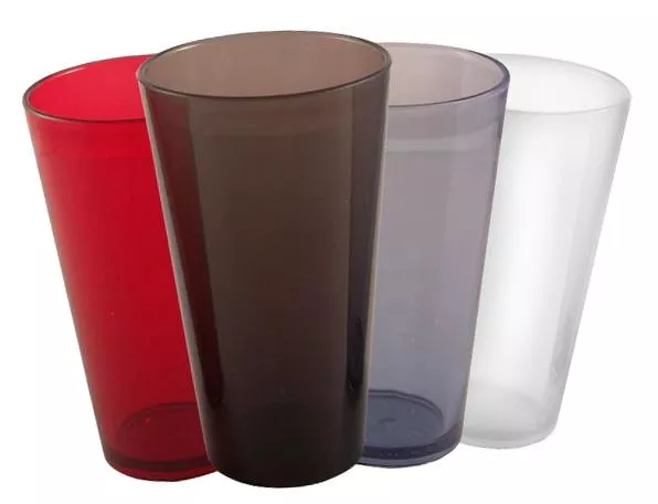 16oz Plastic Colored Mixing Glasses