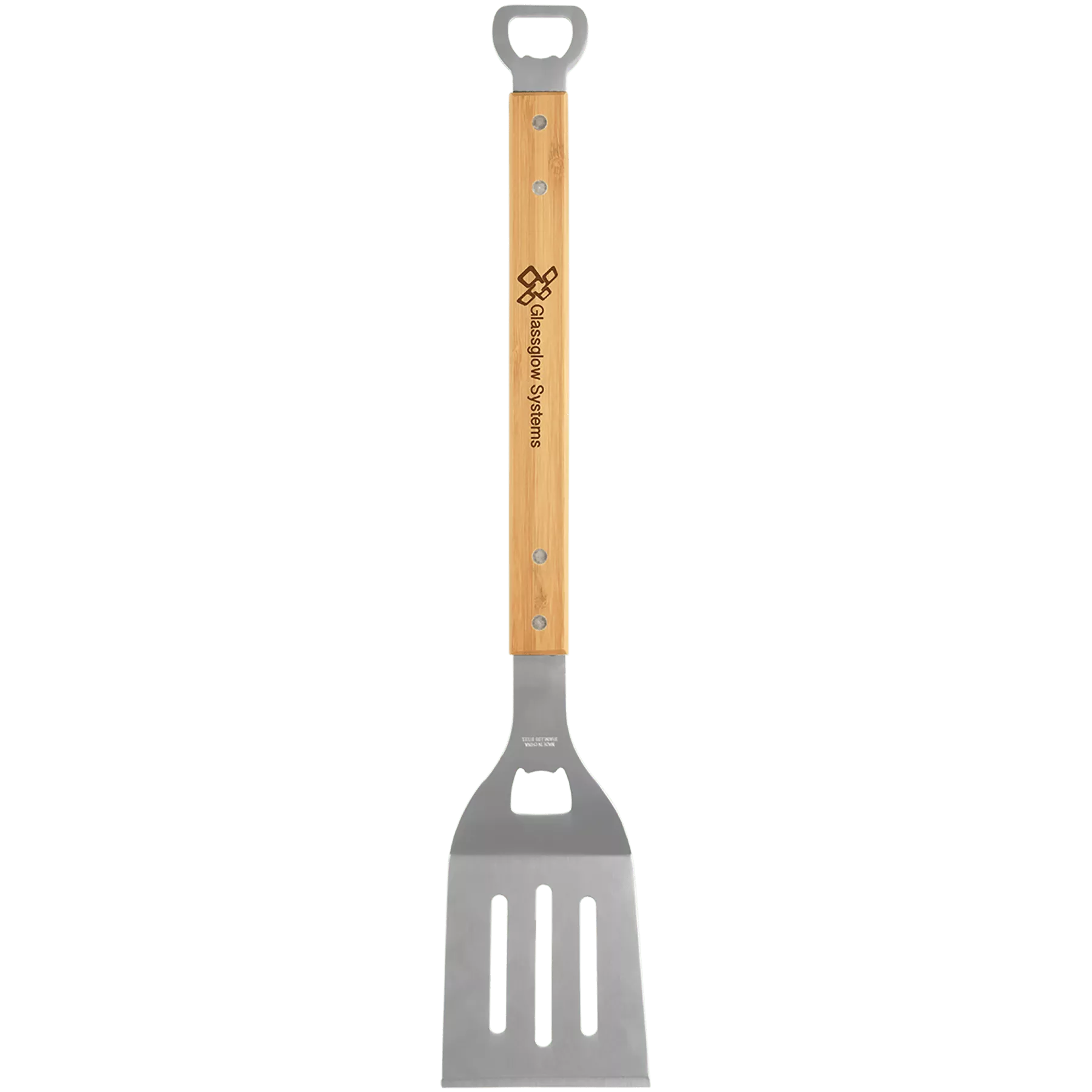 19 1/4 Bamboo Barbeque Spatula with Bottle Opener