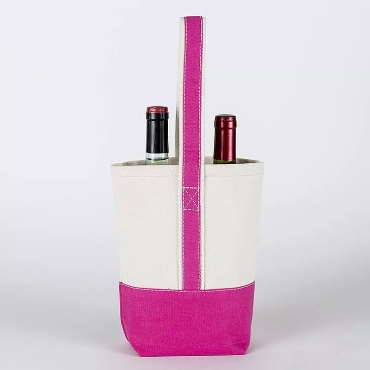 2- Bottle Canvas Wine Gift Host Bag