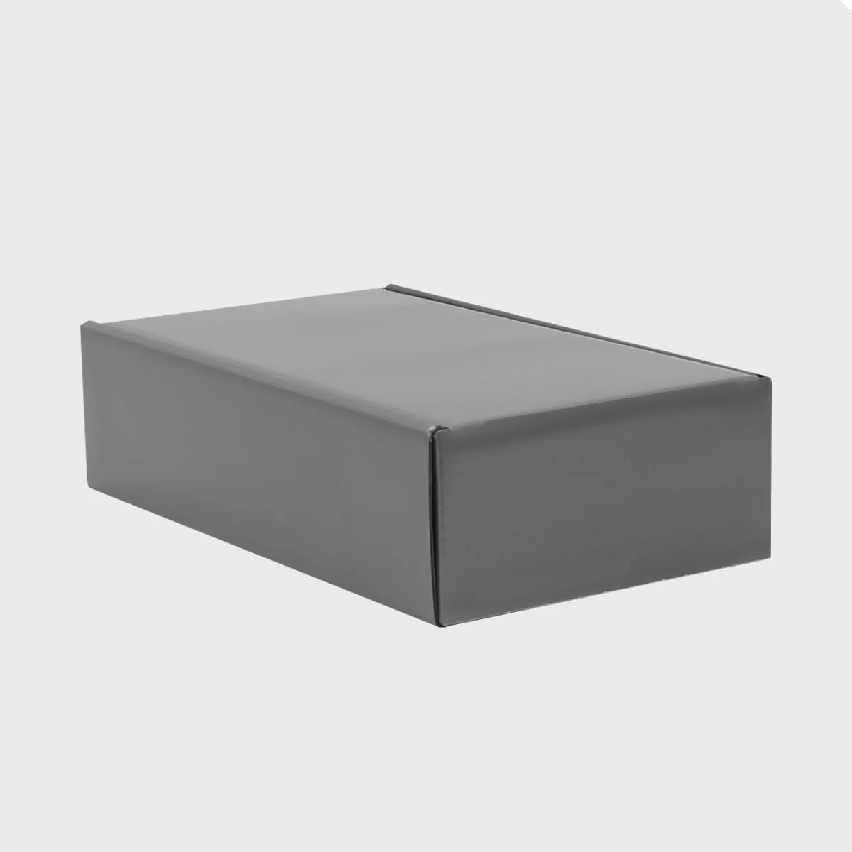 2 Bottle silver front opening gift box