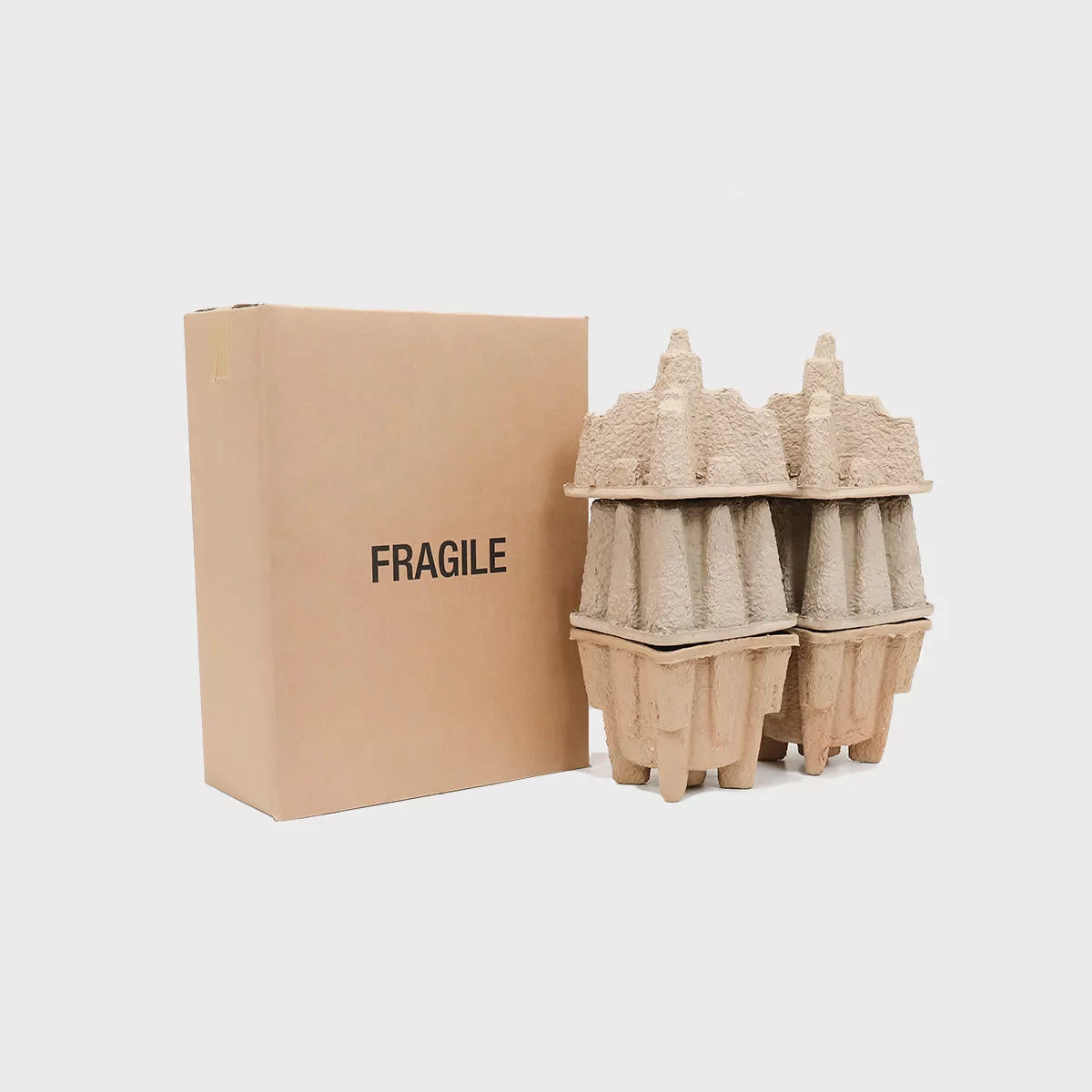 2 magnum bottle Pulpsafe shipping box