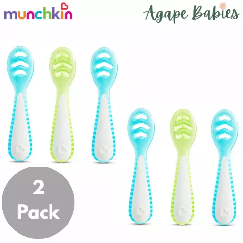 [2 Pack] Munchkin Gentle Dip Multistage First Spoons – 3pc
