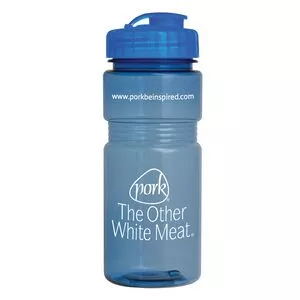 20 Oz. Translucent Recreation Bottle w/ Flip Top Lid