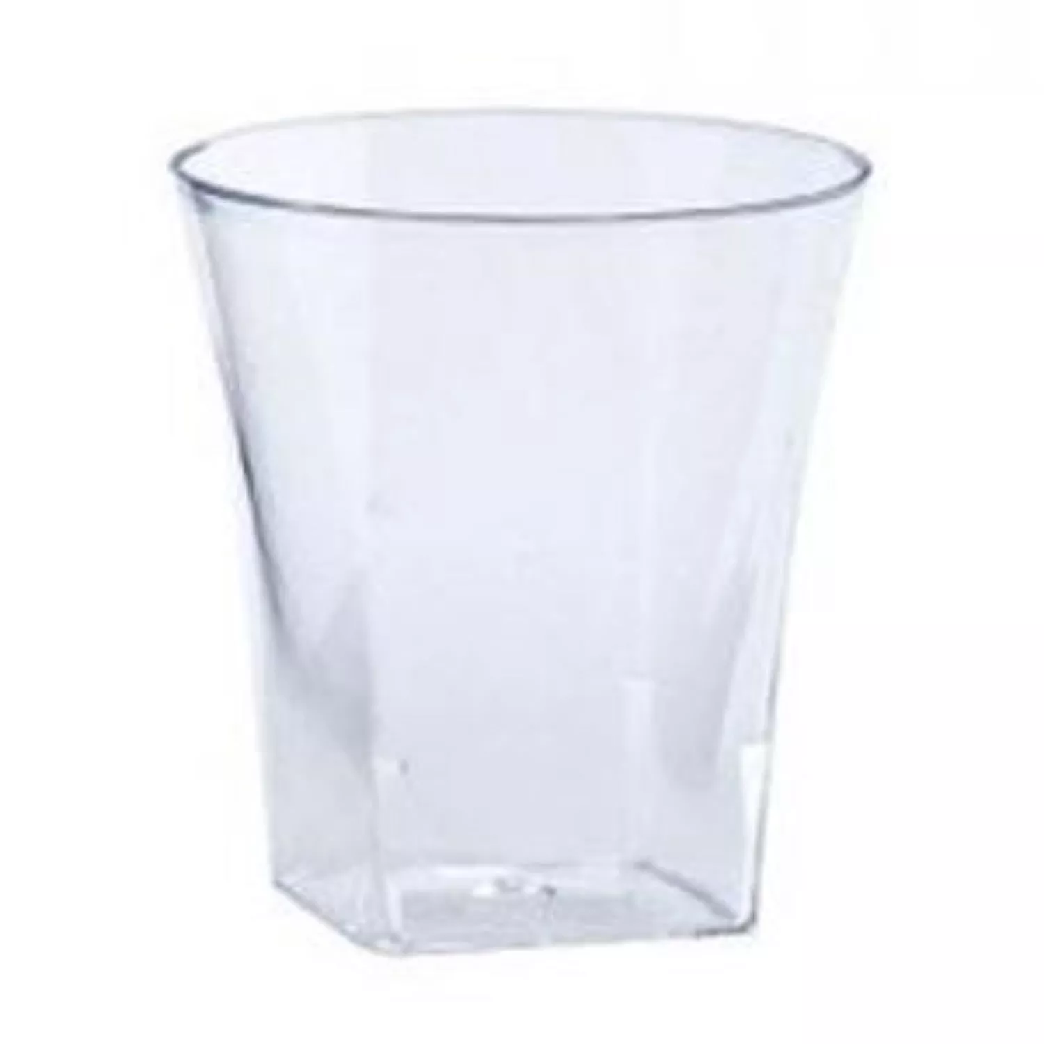 2oz Shot Cups Tumbler Clear Square PlasticHeavy Weight