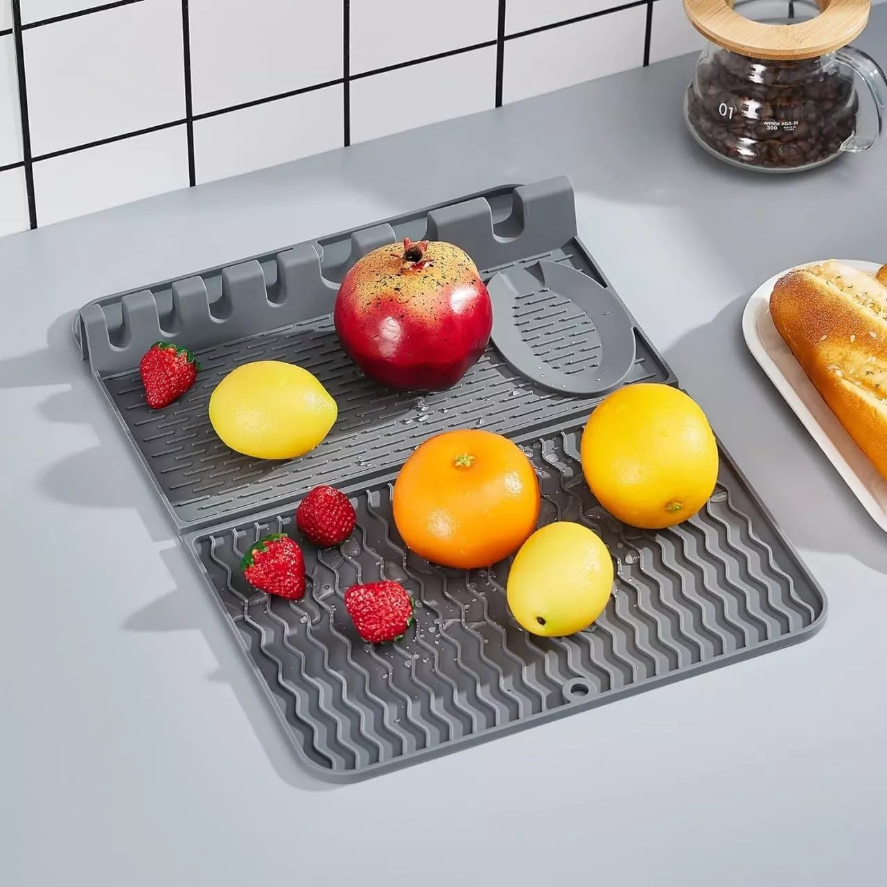 3 in 1 Kitchen Silicone Dish Drying Mat