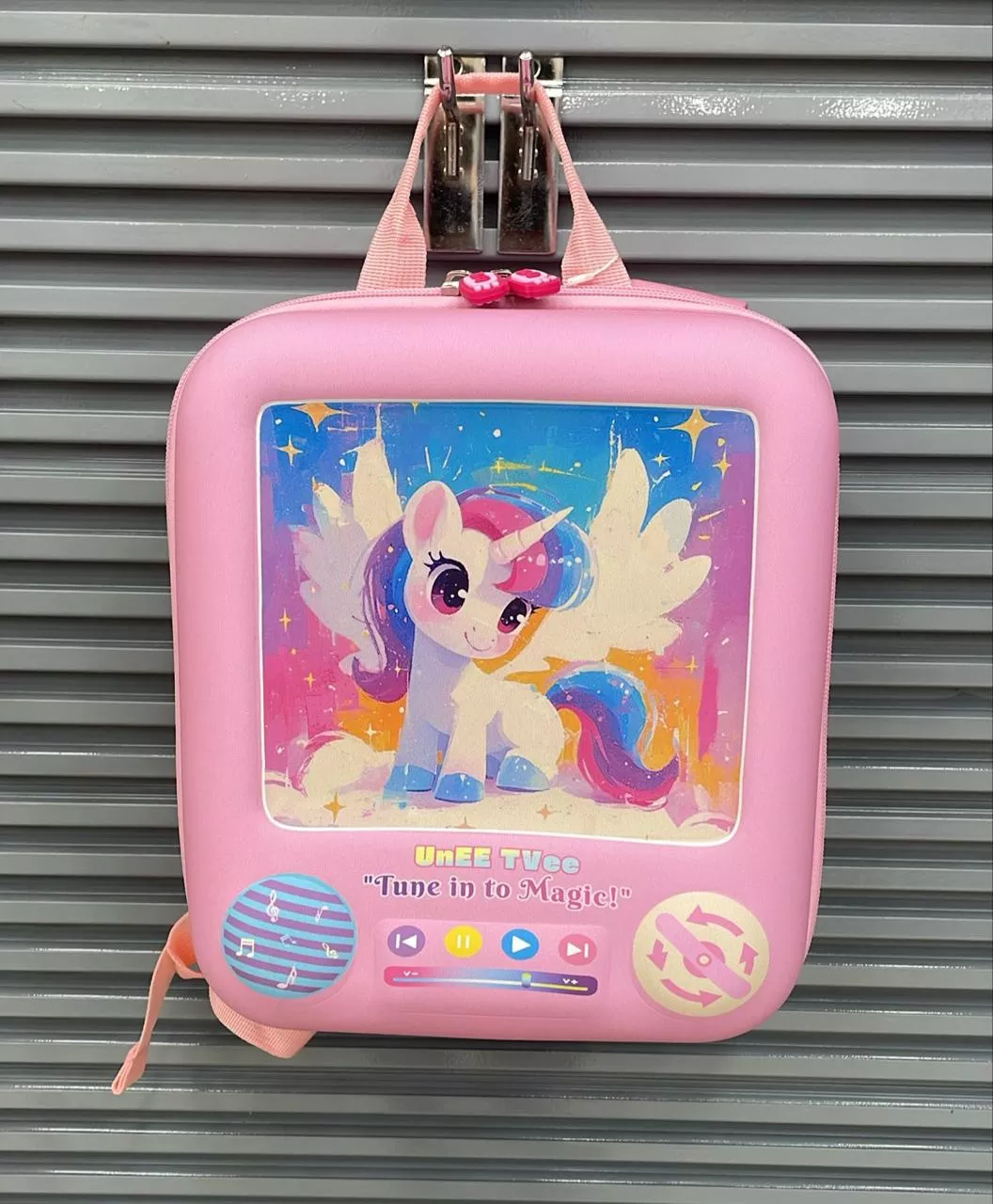 3D Kids Backpack Unicorn Pink School Bag