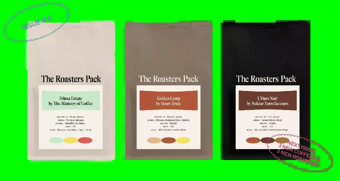 3x4oz – The Roasters Pack – Variety Pack (Light to Dark Roasts) – 3 Issues