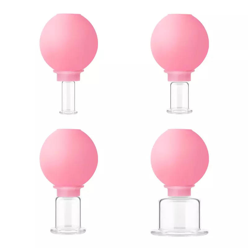 4 Piece Cupping Set | Silicone Cupping Therapy Kit