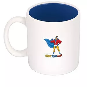 450 Ml. (15 Fl. Oz.) 'C' Handle Two-Tone Ceramic Mug
