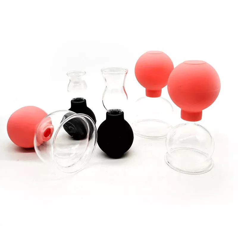 5 Glass Suction Cups | Facial Cupping Set