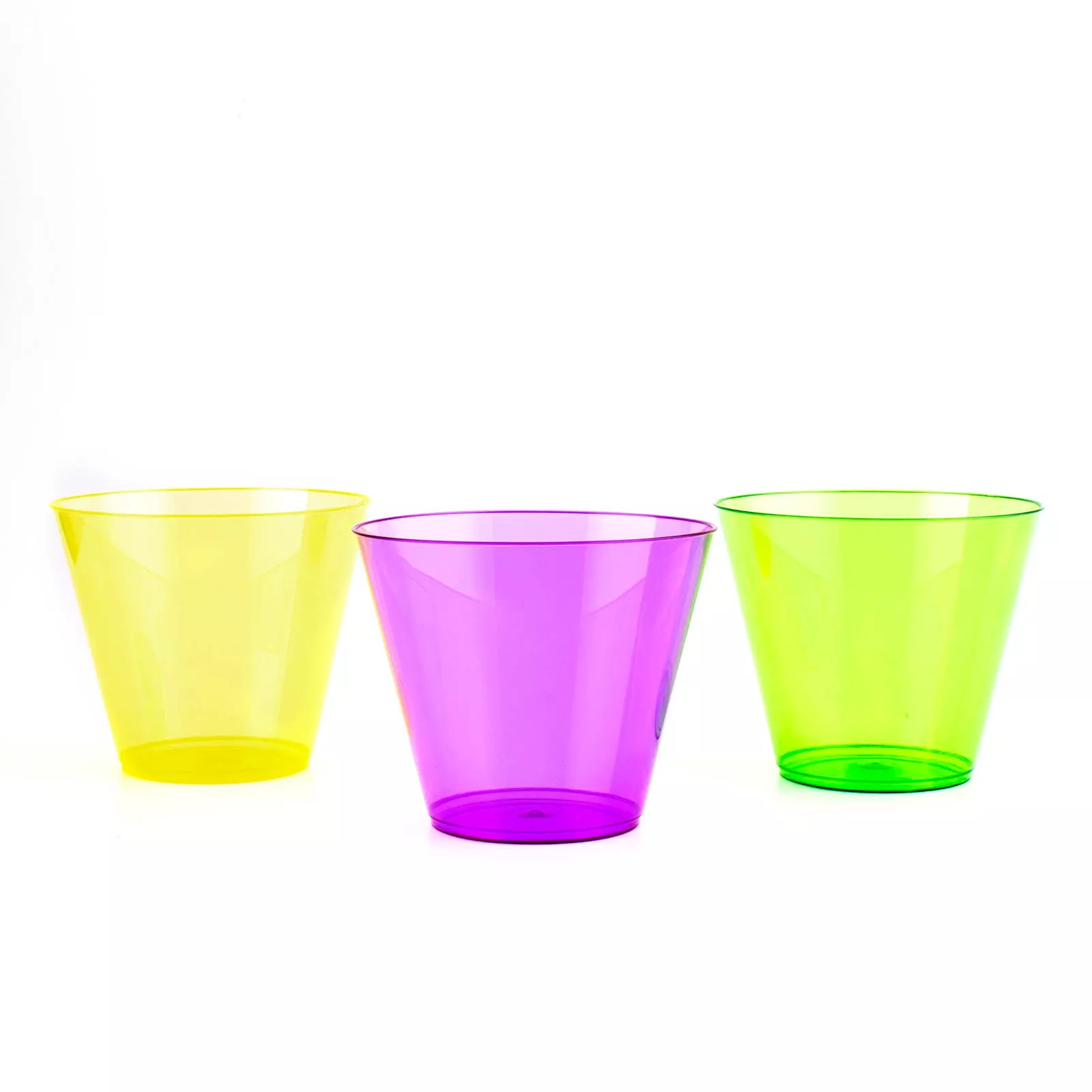 50 count - Assorted Neon Tumblers - 9 ounce