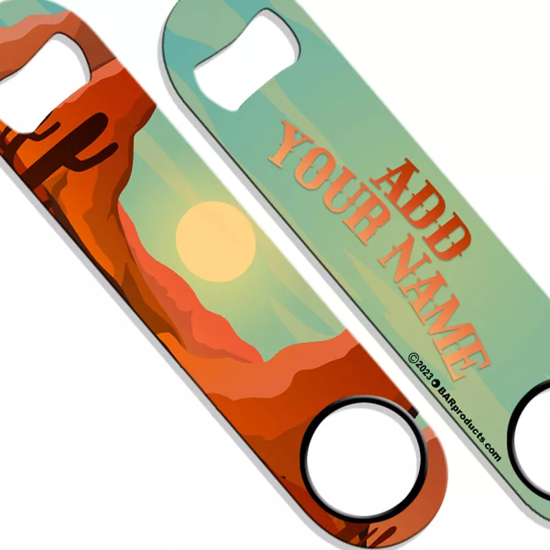 ADD YOUR NAME Speed Bottle Opener - Western