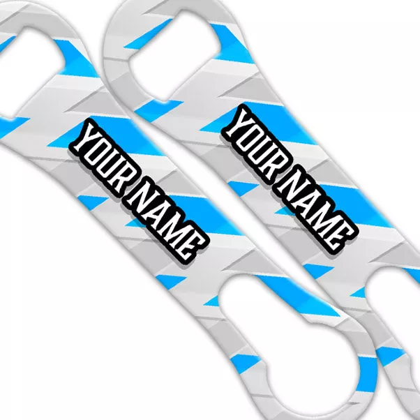ADD YOUR NAME V-ROD BOTTLE OPENER - TECH BLUE