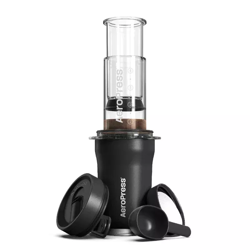 AeroPress Coffee Maker Go Plus – Black