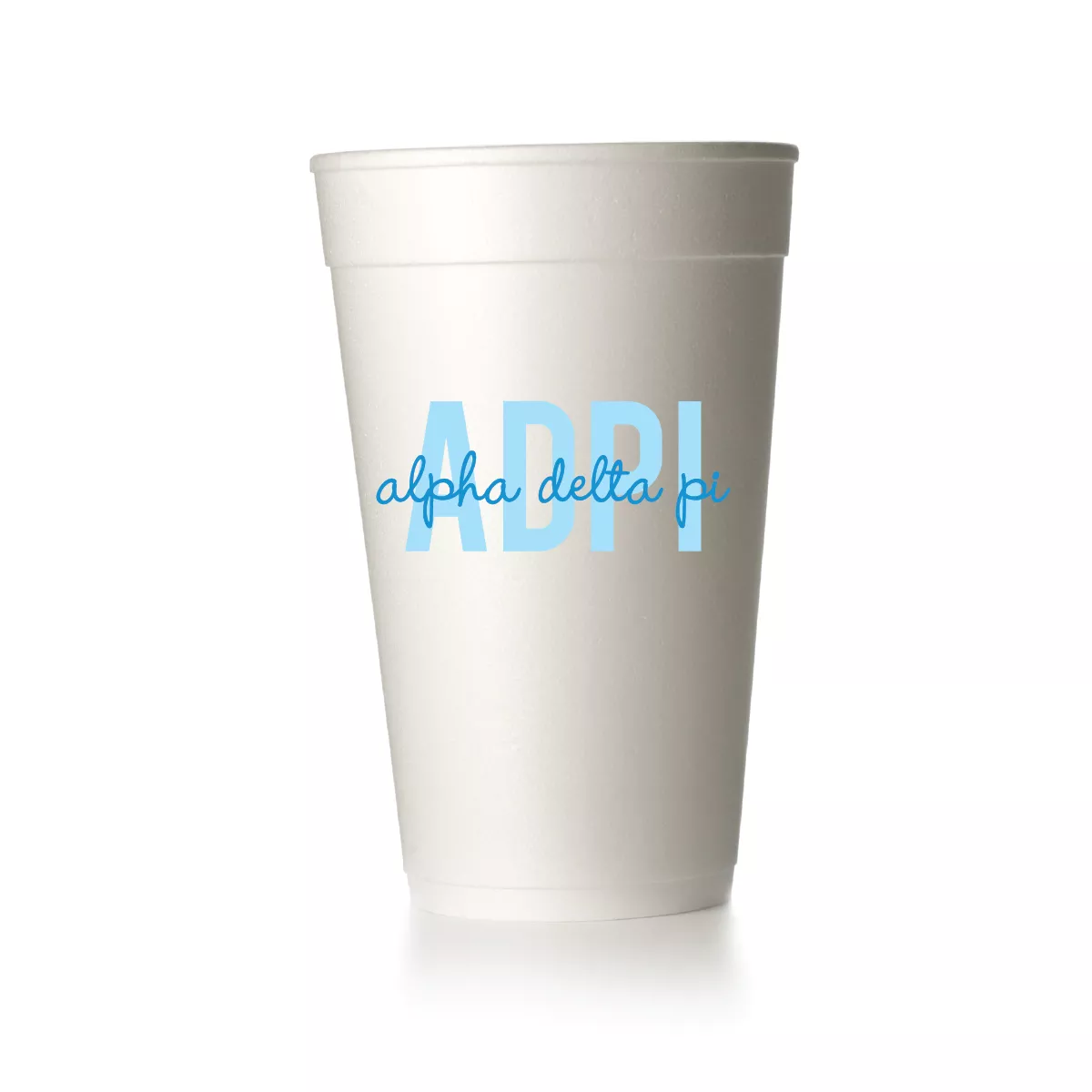 Alpha Delta Pi 2 Font Cups|Foam&Frost Flex