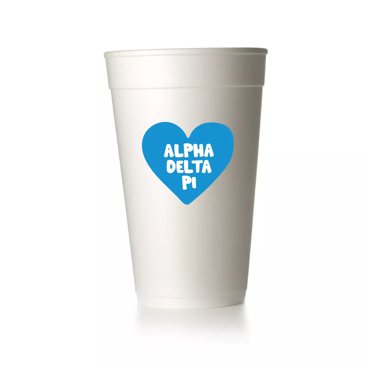 Alpha Delta Pi Heart Cups|Foam&Frost Flex