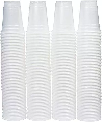 Amazon Basics 16-Ounce Disposable Plastic Cups, Clear/Translucent - Pack of 240