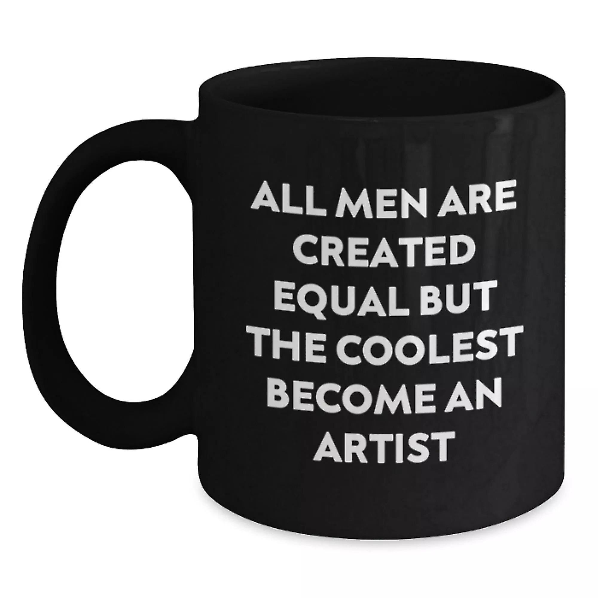 Artist Keepsake Black Coffee Mug for Him Graduation Gift
