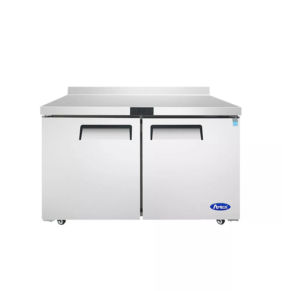 Atosa MGF8413GR 48 Solid Door Worktop Freezer - 13.4 Cu. Ft.
