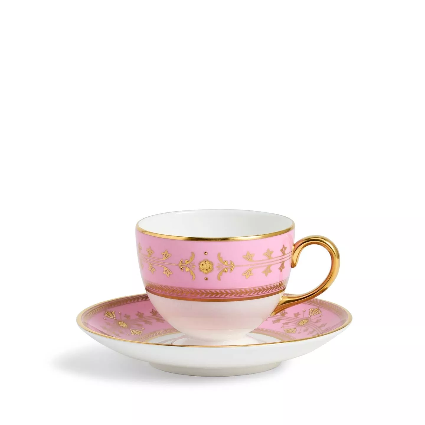 Bacchus Teacup and Saucer Pink