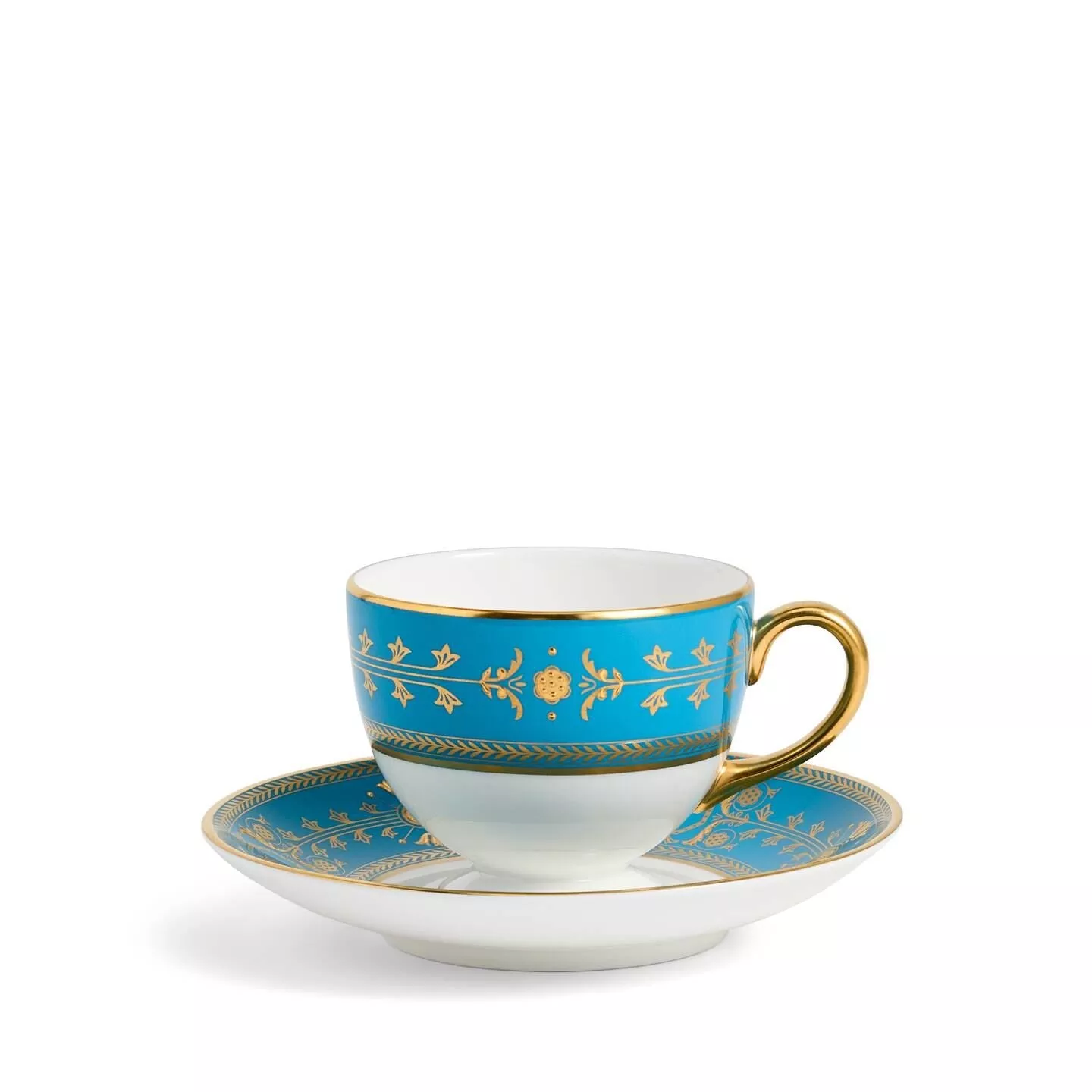 Bacchus Teacup and Saucer Turquoise