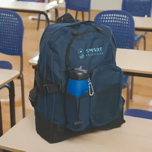 Backpack with 3 Zippered Compartments