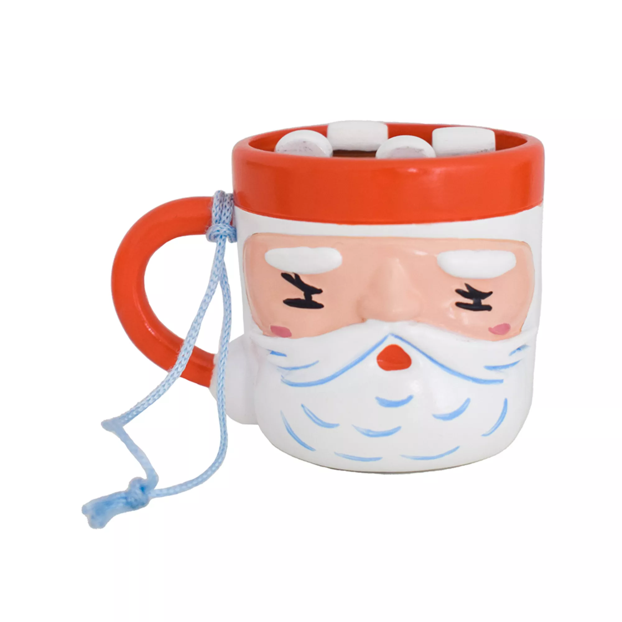 Baking Spirits Bright Happy Santa Mug Ornament