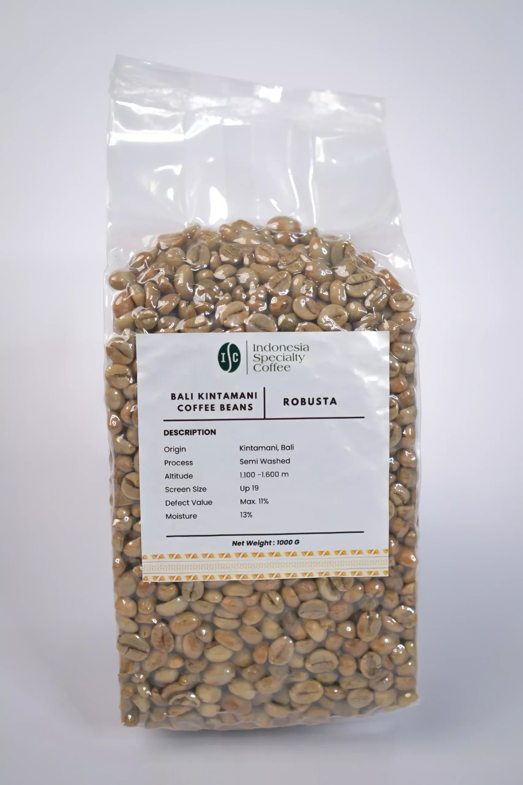 Bali Kintamani Robusta ELB 350BC Green Coffee Beans