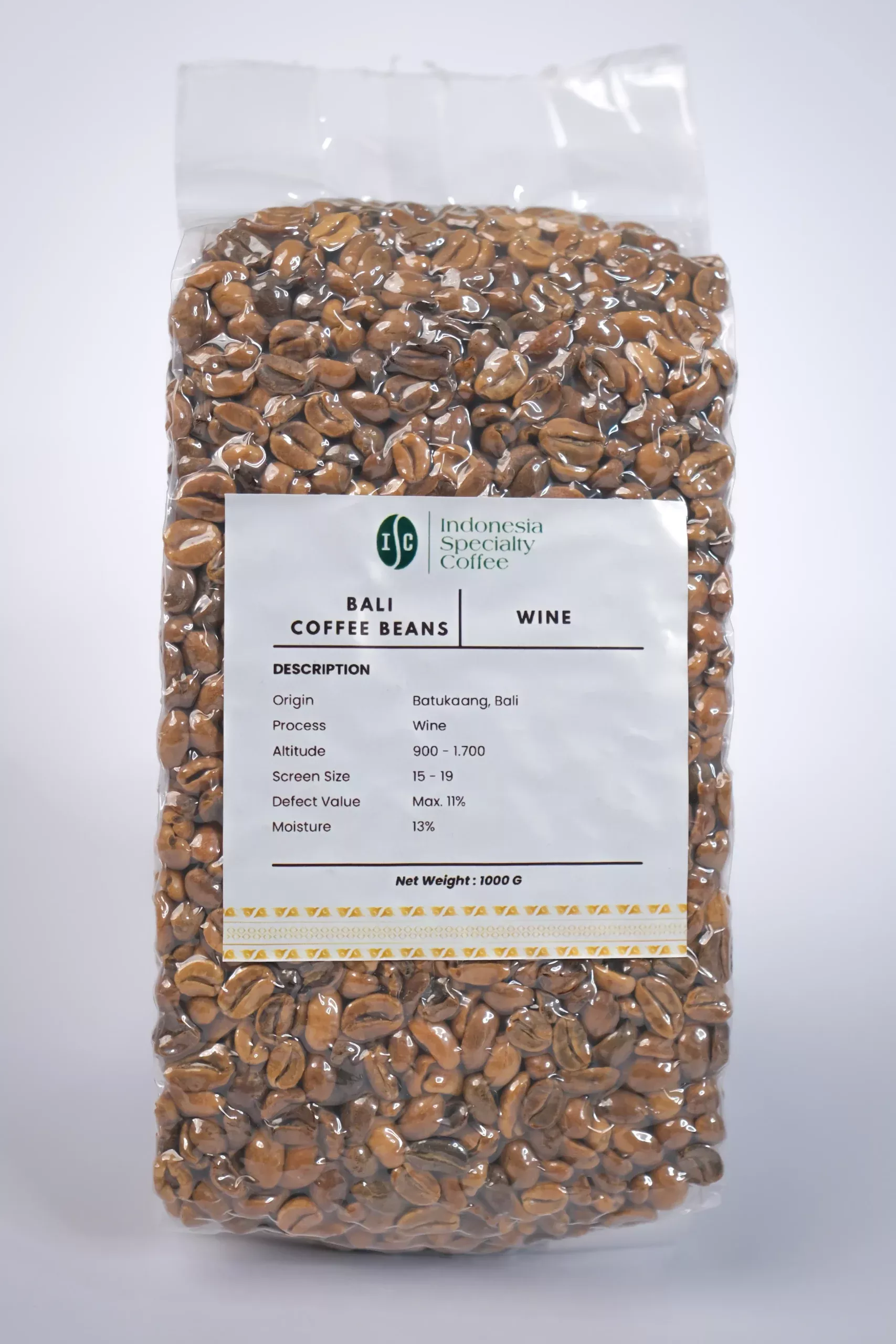 Bali Wine Green Coffee Beans