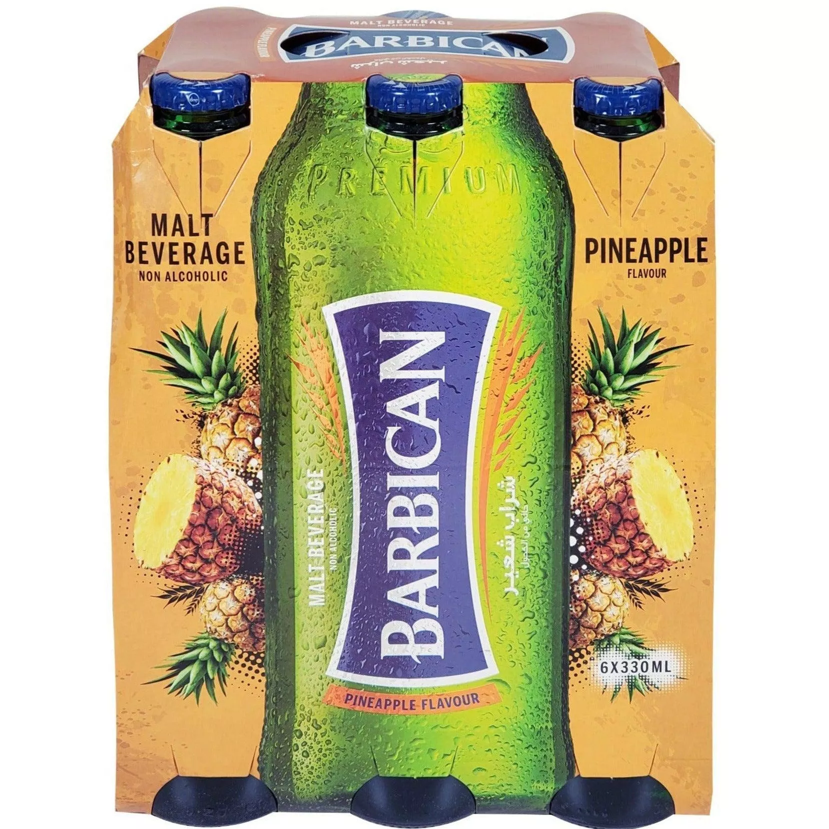 Barbican – Pineapple Soft Drink, 330ml, Pack of 24 Bottles