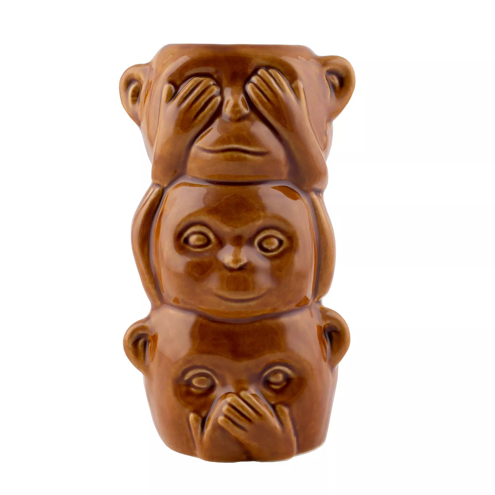 BarConic 3 Monkey Totem - Tiki Drinkware