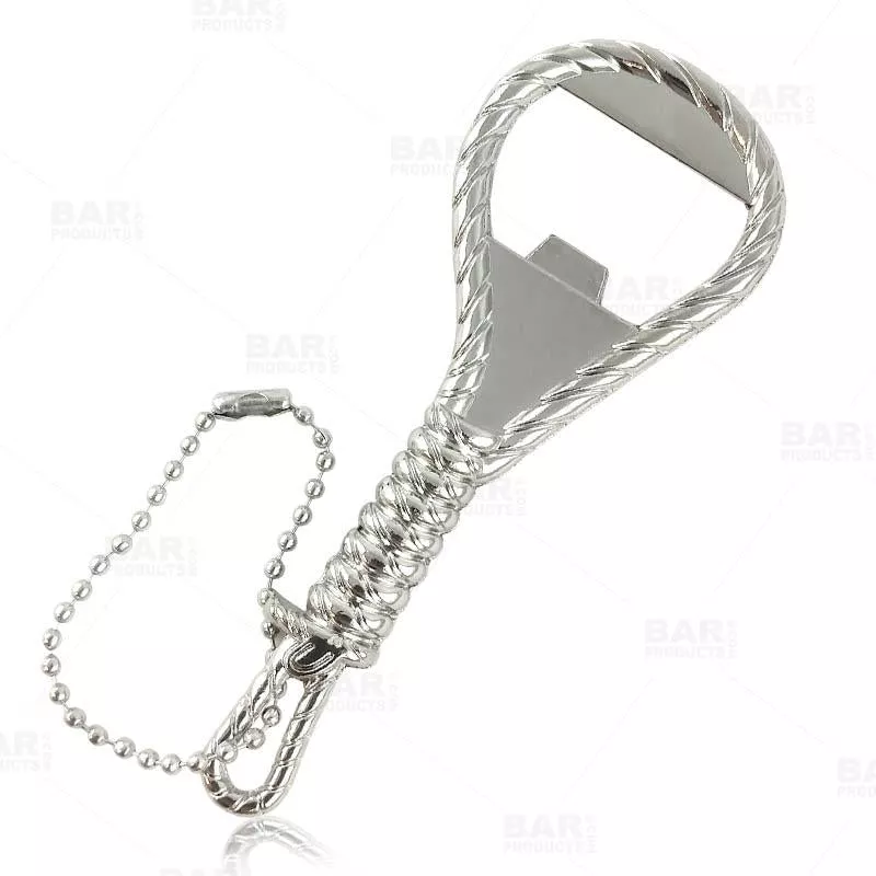 BarConic Rope Themed Bottle Opener - Silver