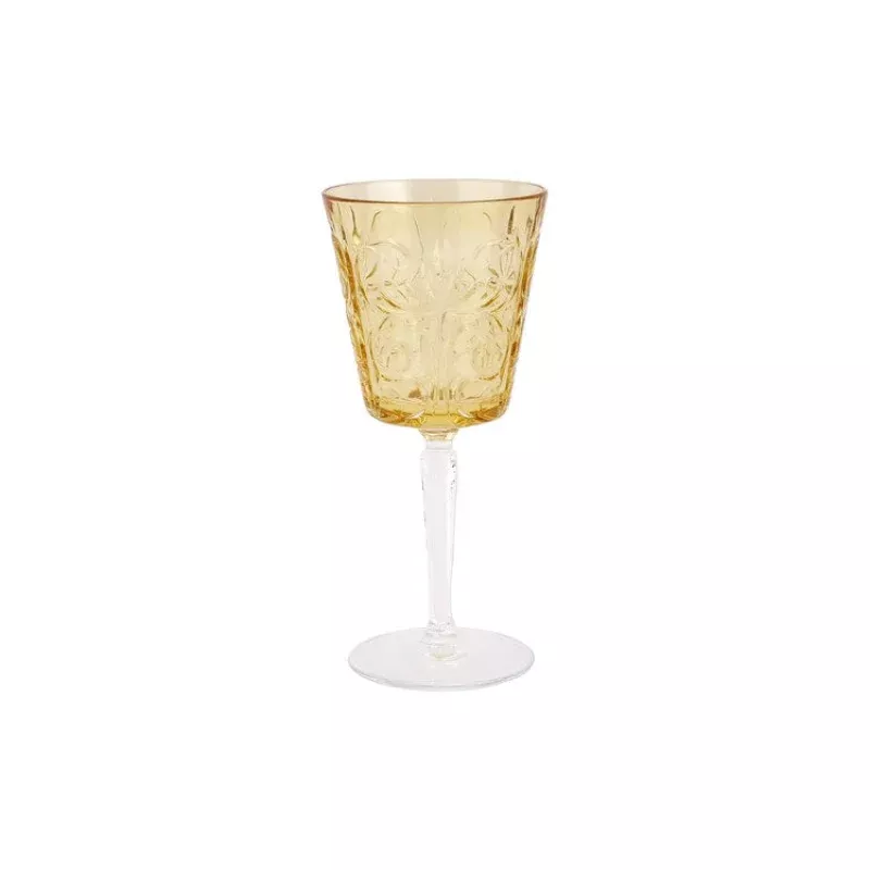 Barocco Amber Wine Glass