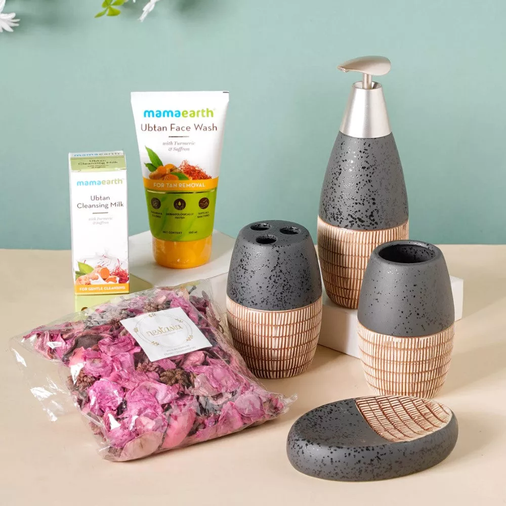 Bath Time Essentials Hamper Set Of 4