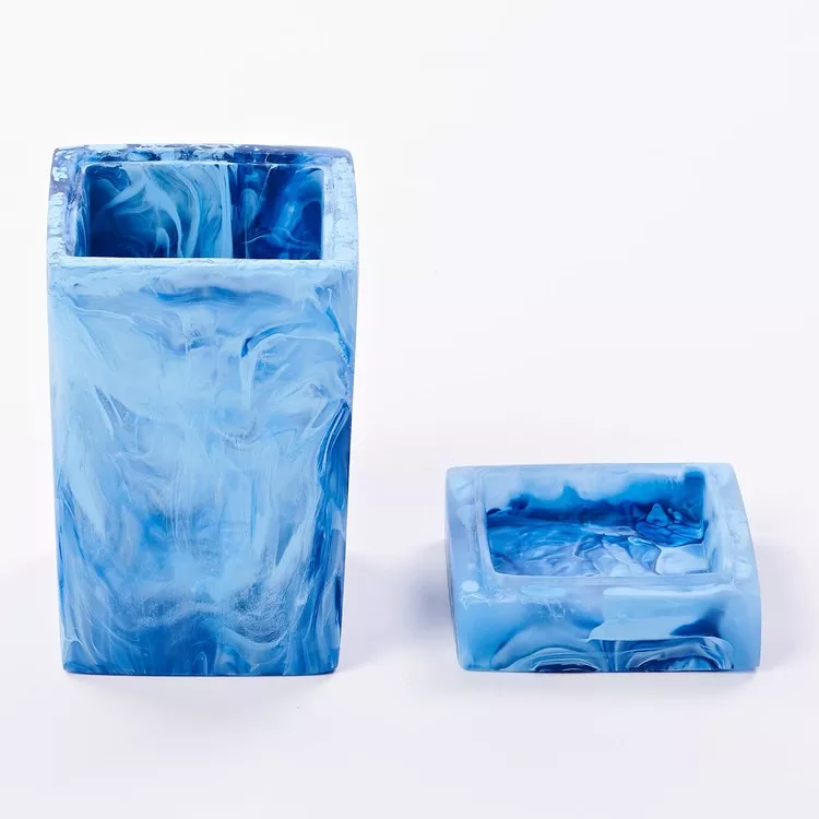 Bathroom Collection Small Square Lidded Box