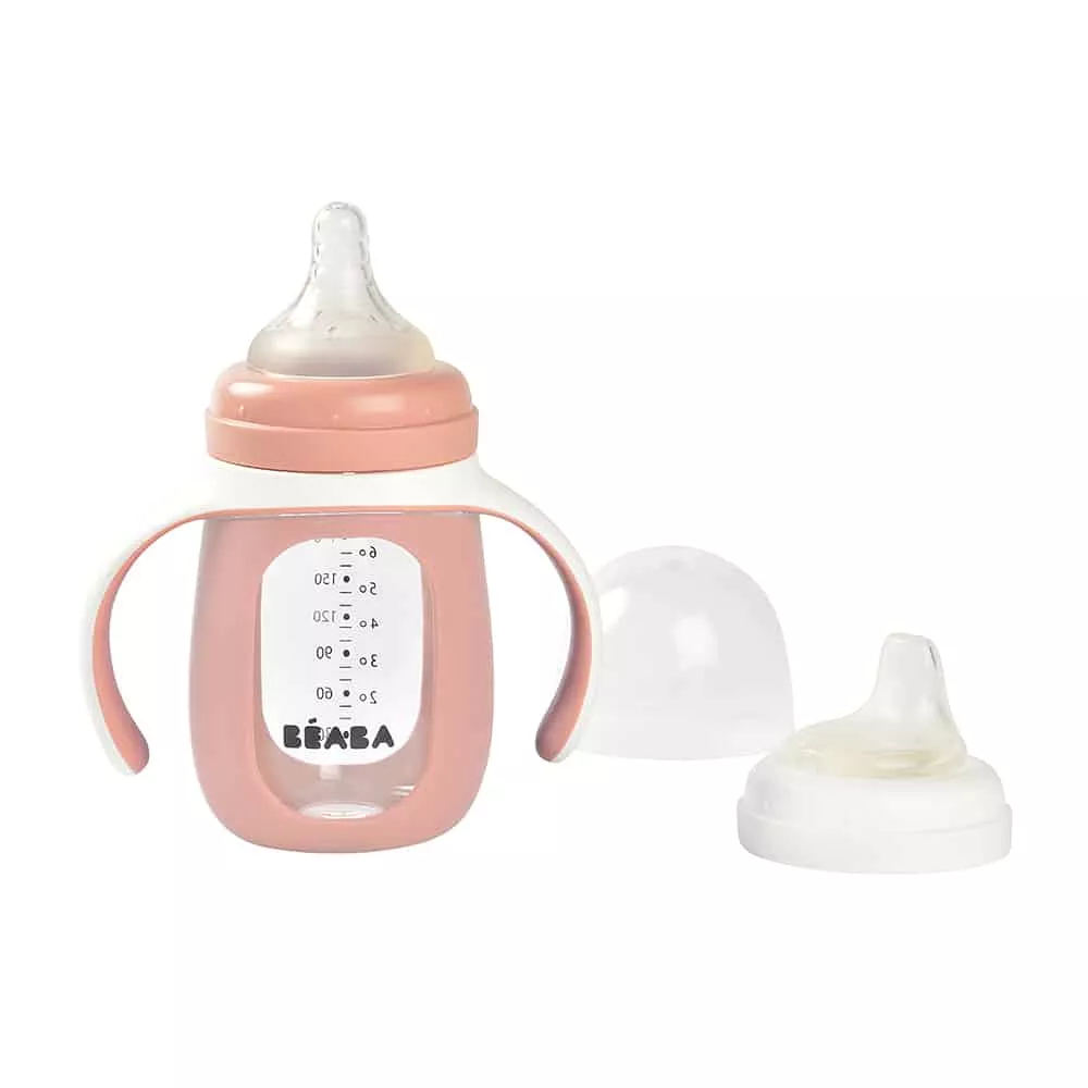 Beaba 2-in-1 Glass Training Cup