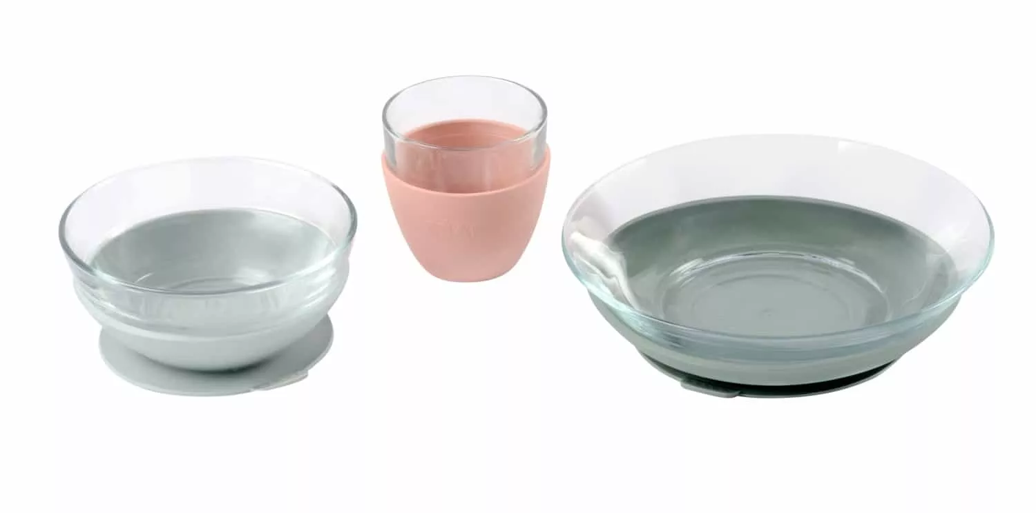 BEABA 3-Piece Glass and Silicone Meal Set