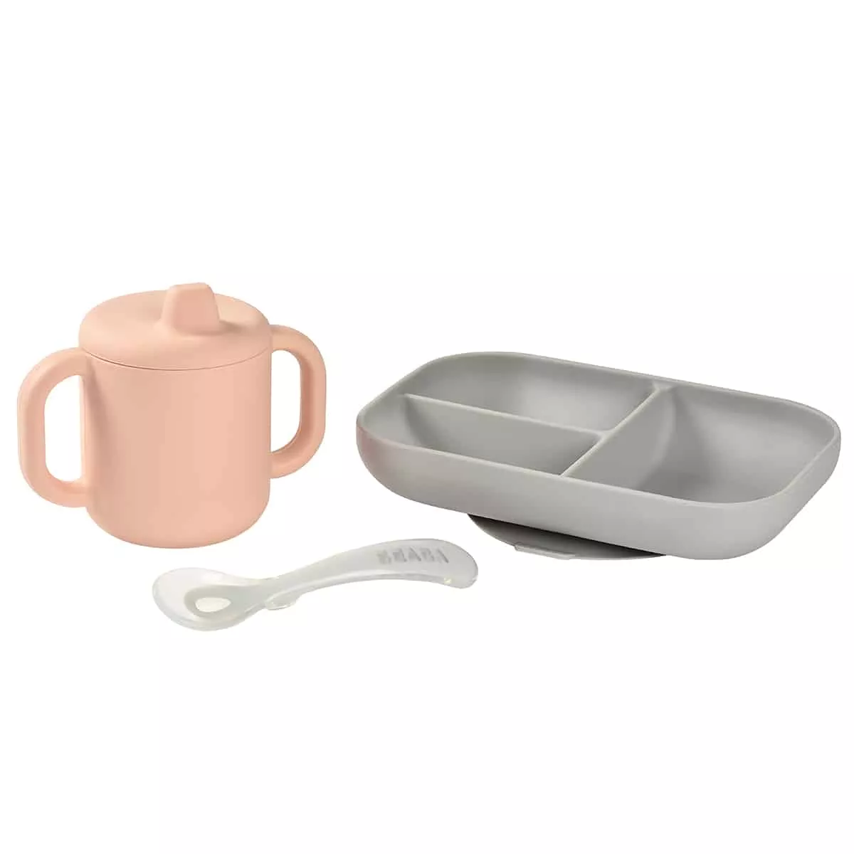 BEABA Sips & Bites 3 Piece Silicone Feeding Set