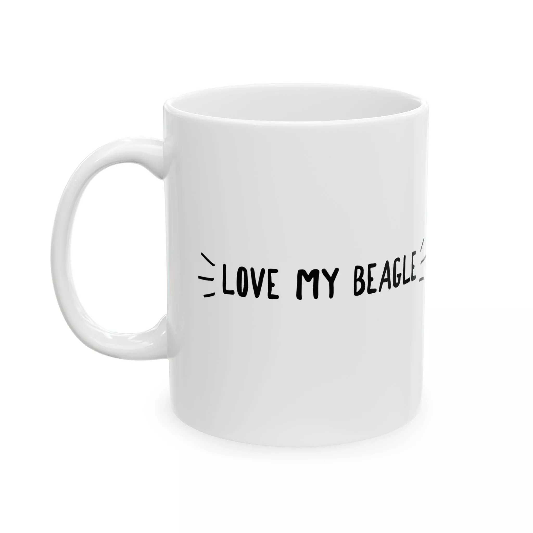 Beagle Love Ceramic Mug (11oz, 15oz)